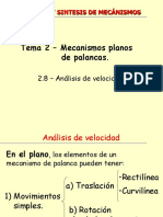 11bcs-Mecanismos - Problemas - 2 - 2 Analisis de Velocidades