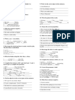 Written Test Cutting Edge Elementary Module 1 To Module 7 PDF