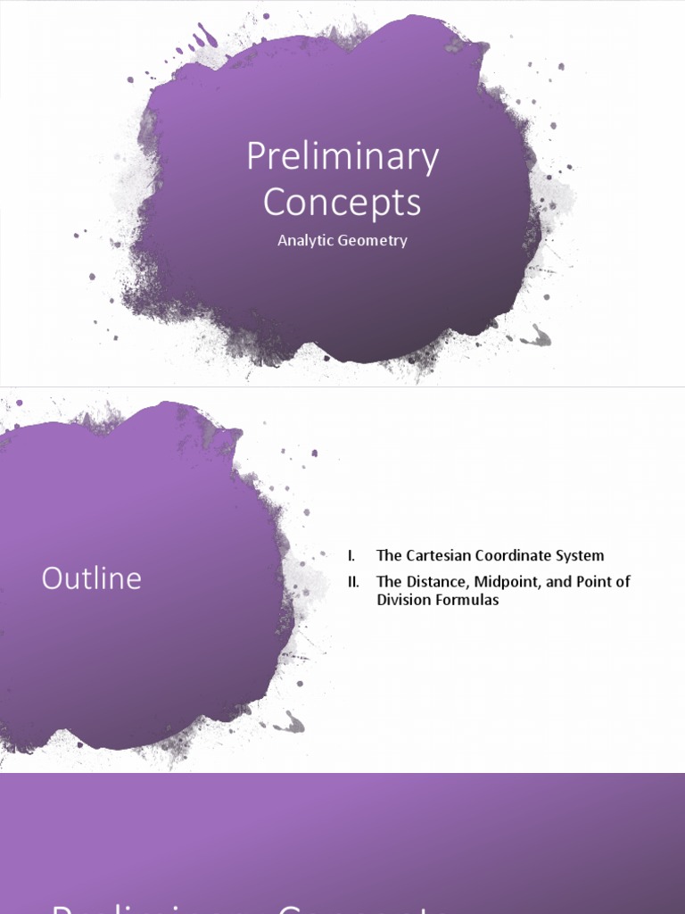 Analytic Geometry Basics Guide | PDF | Cartesian Coordinate System ...