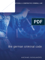 (Studies in International and Comparative Criminal Law) Michael Bohlander - The German Criminal Code_ A Modern English Translation -Hart Publishing (2008)