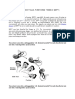 BENIGN PAROXYSMAL POSITIONAL VERTIGO (BPPV) GUIDE