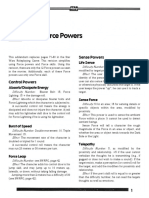 SWD6 Force Rules Revised