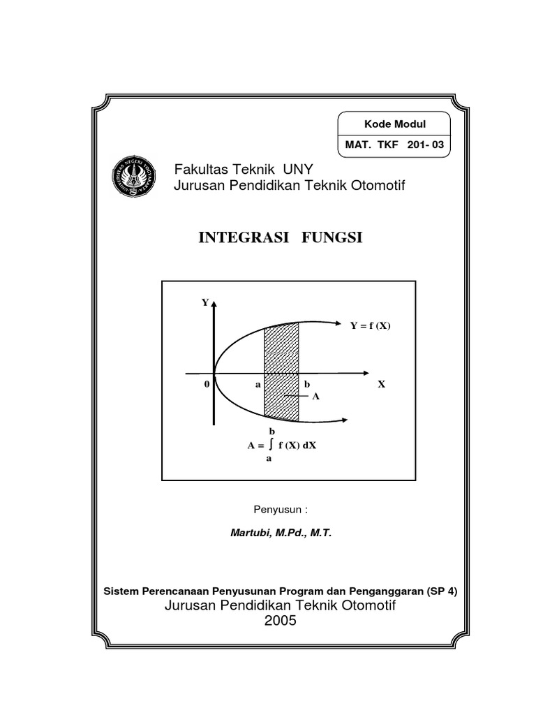 Modul INTEGRAL FUNGSI PDF | PDF