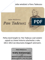 Wszystko Co Trzeba Wiedzieć o Panu Tadeuszu