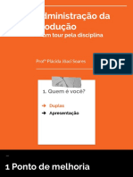 Administração da Produção - Tour pela disciplina