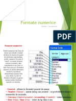 Prezentare PowerPoint Formate Numerice