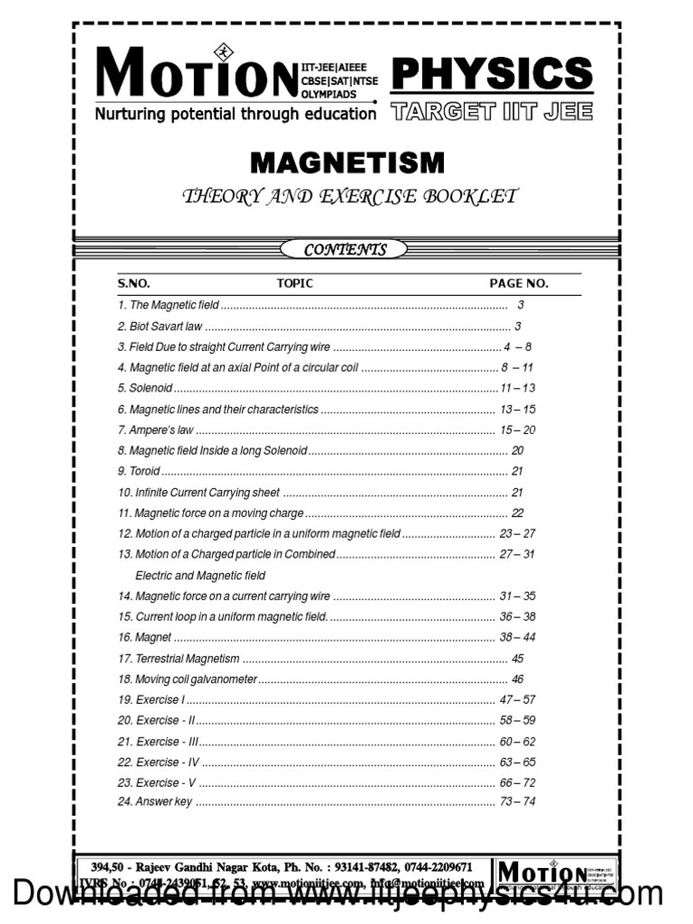 Magnetic Field and Current Interactions | PDF | Magnetic Field