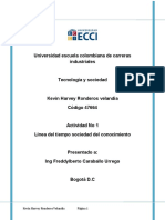 Actividad No. 1 - Línea de Tiempo Sociedad Del Conocimiento