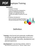 Employee Training: Definitions