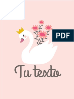 Kit Imprimible Cisne PDF