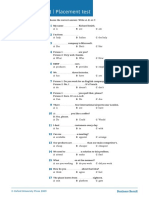 Business Result Placement Test PDF