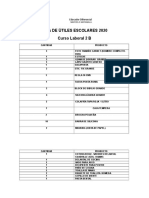 Lista de Utiles Laboral 2