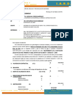 Carta #004 Conformidad de Valorización #05 de Enero Del 2018