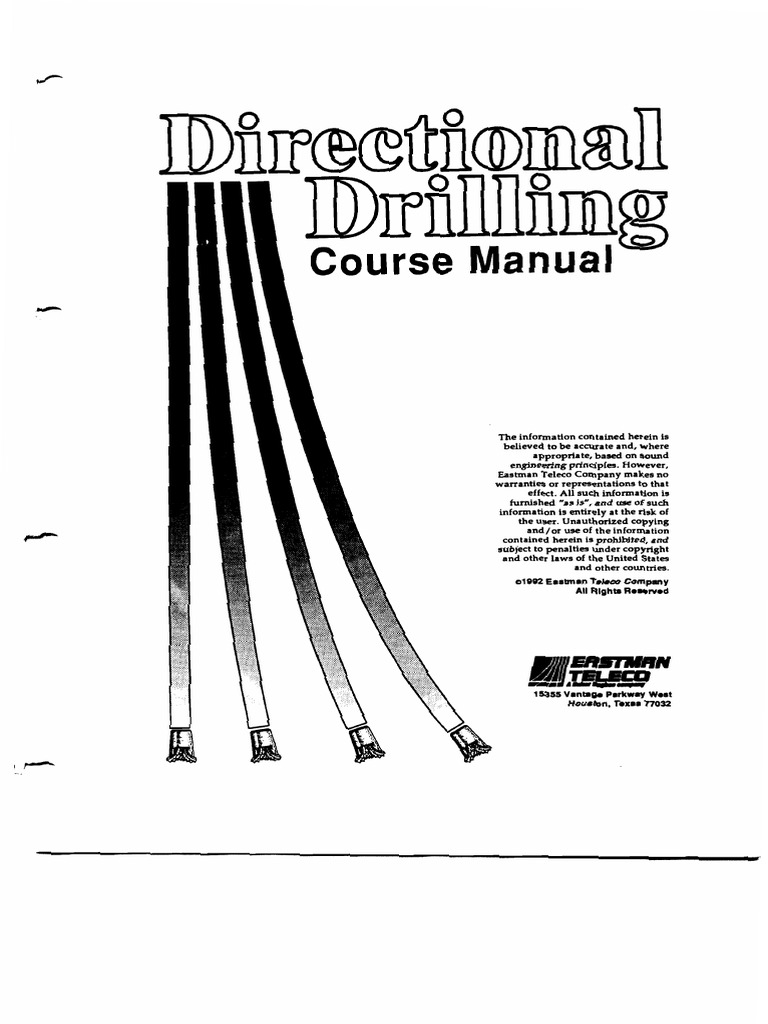 Directional Drilling Course Manual PDF | PDF