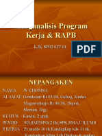 Menganalisis Program Kerja & RAPB