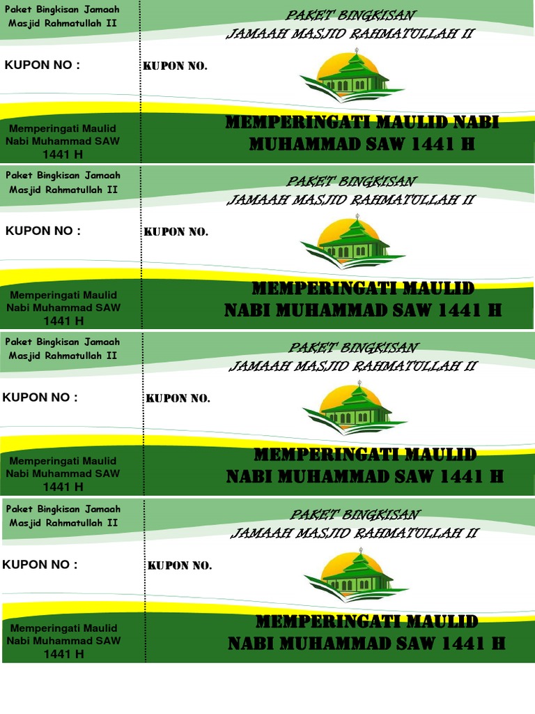 Kupon Maulid Ok Pdf