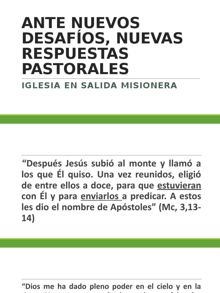 Conversión Pastoral en la Iglesia Misionera | PDF | Iglesia Católica ...