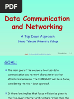 Data Communication and Networking: A Top Down Approach