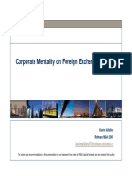 Corporate Mentality On Foreign Exchange Hedging PDF