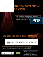 Ecuacion Diferencial de Ricatti