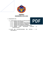 Temario Ingenieria Civil PDF
