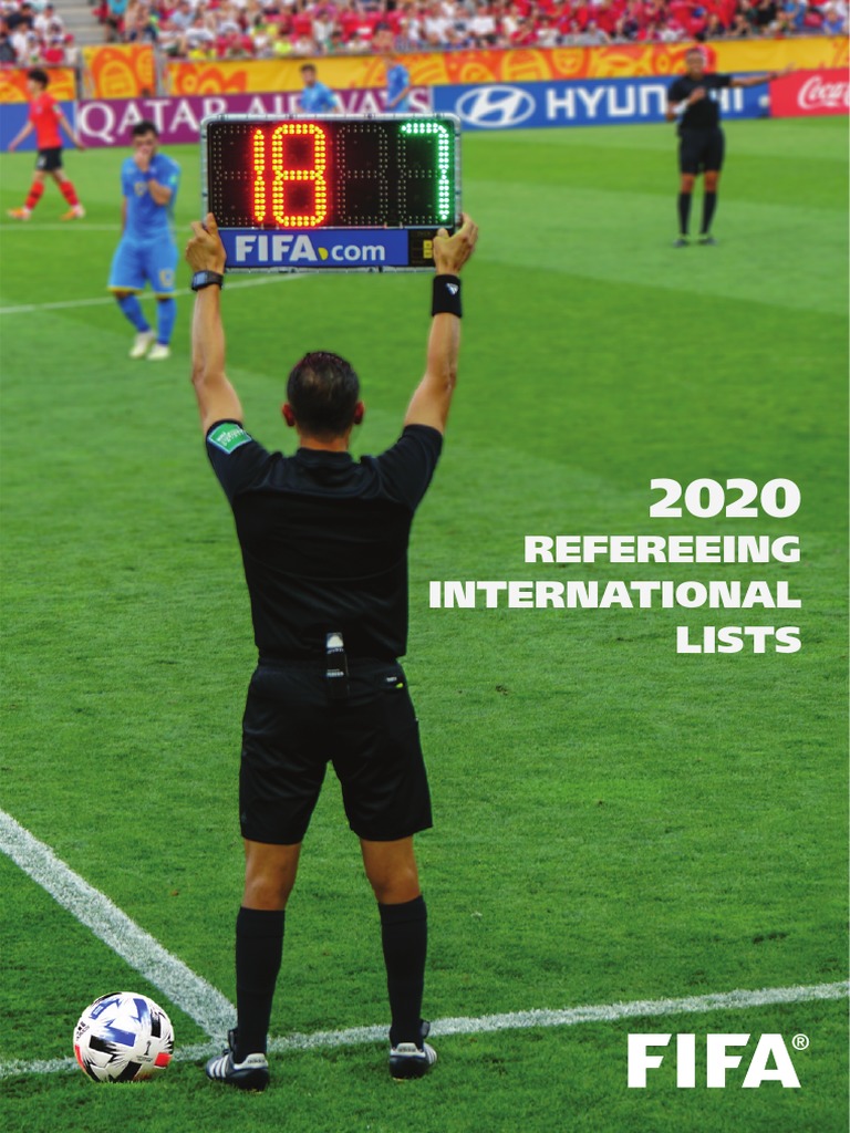 Fifa List Of International Match Officials Pdf Physical Exercise Competition