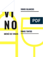 Amarillo Simple Moderno Vino Menú PDF