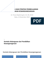 Pendekatan Dan Strategi Pembelajaran Pendidikan Kewarganegaraan