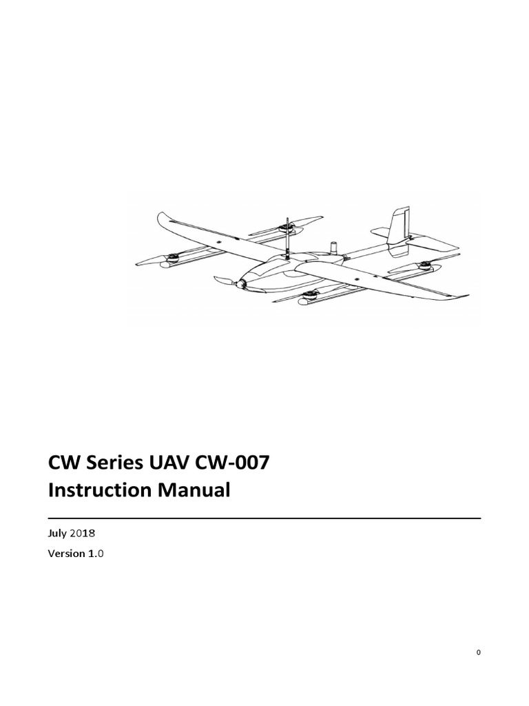 CW Series UAV CW-007 | PDF | Takeoff | Airspeed
