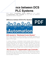 Difference between DCS & PLC Systems