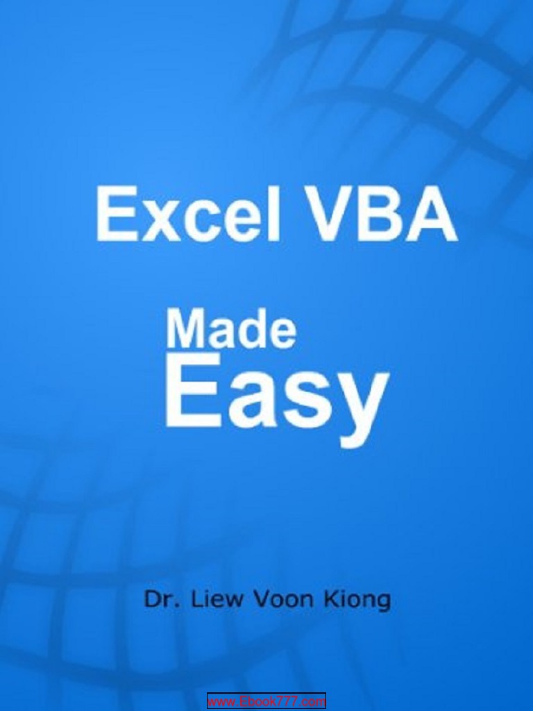 Easy VBA | PDF | Microsoft Excel | Spreadsheet