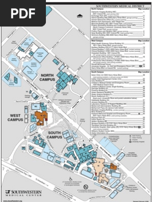 Ut Southwestern Campus Map Utsw Medical School Map | Pdf