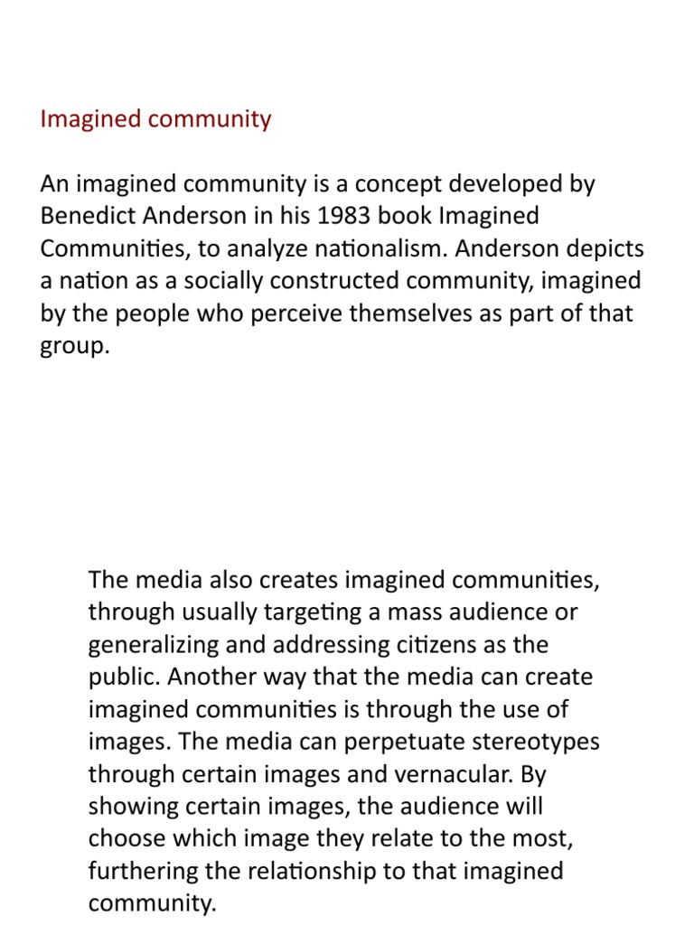 Imagined Community Explained – Imagined Communities Introduction ...