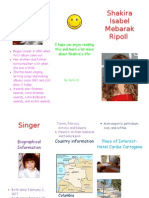 Shakira Isabel Mebarak Ripoll: Career Information