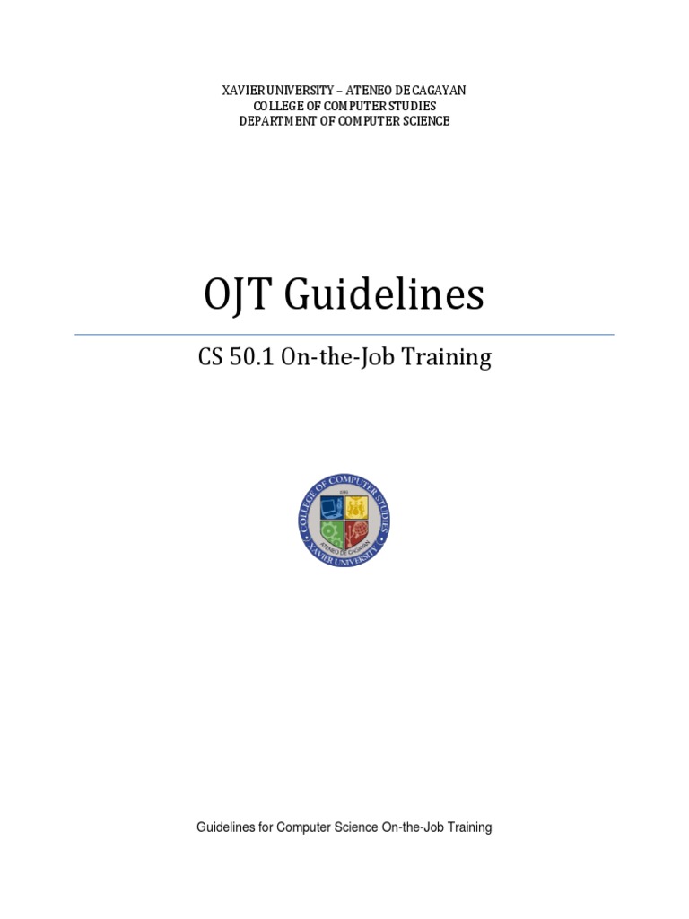Computer Science OJT Guidelines | PDF | Computer Science | Cognition
