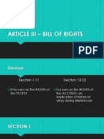 Article Iii - Bill of Rights