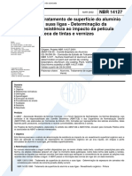 NBR 14127 - Tratamento de Superficie Do Aluminio e Suas Ligas - Determinacao Da Resistencia Ao Im