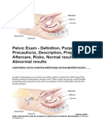 Pelvic Exam - Definition, Purpose, Precautions, Description, Preparation, Aftercare, Risks, Normal Results, Abnormal Results