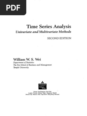 William W.S. Wei) Time Series Analysis Univaria (BookFi) PDF | PDF