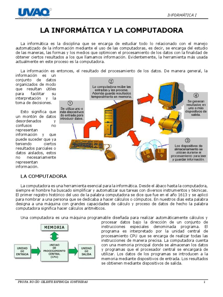 Bloque I Informatica I | PDF | Monitor de computadora | Hardware de la ...