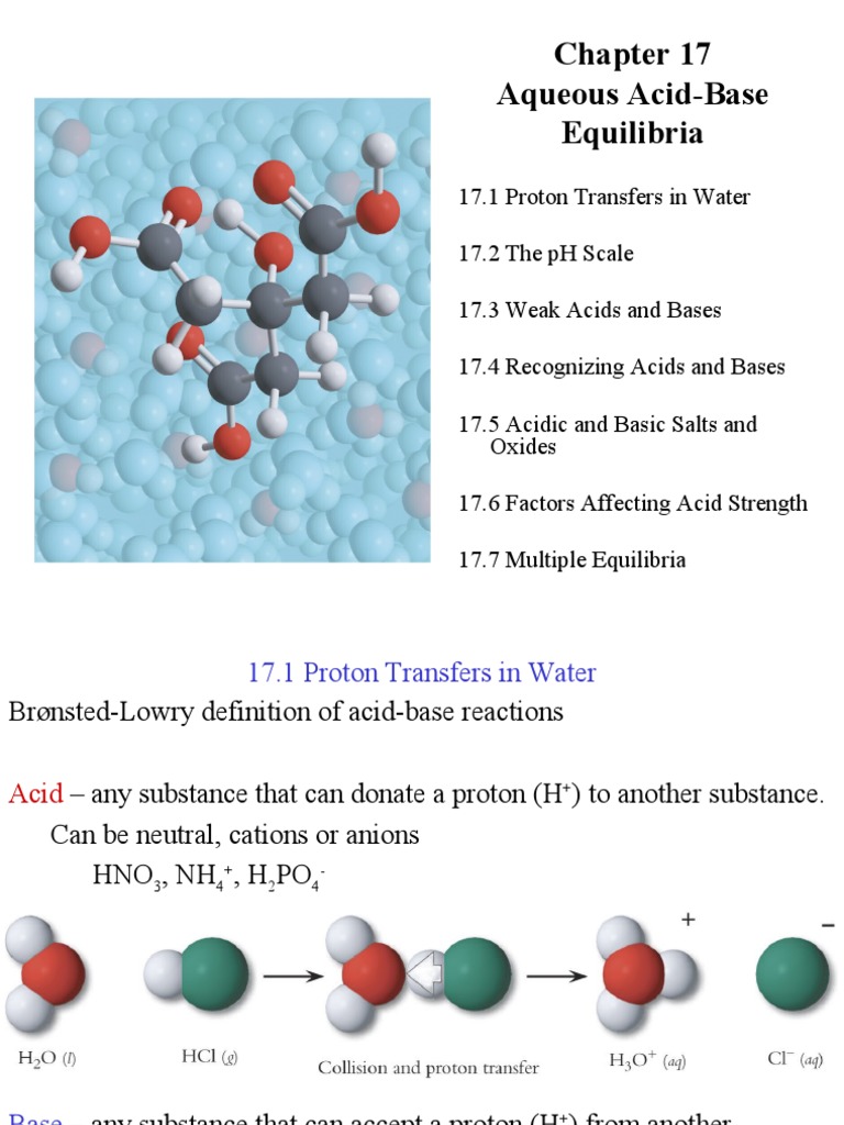 Aqueous Acid-Base Equilibria Explained | PDF | Acid | Ph