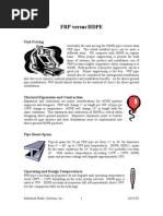 Hdpe Versus FRP