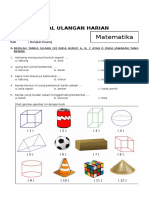 Soal Matematika Kelas 1 SD Bab 4 Bangun Ruang Dan Kunci Jawaban