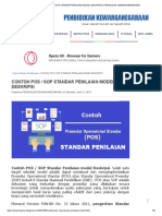 Contoh Pos - Sop Standar Penilaian Model Deskripsi - Pendidikan Kewarganegaraan PDF