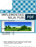 IMPLEMENTASI NILAI-NILAI PUBLIK (akuntabilitas)