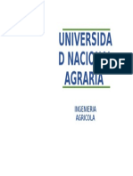 UNIVERSIDAD NACIONAL AGRARIA