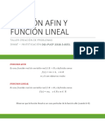 Taller Creacion de Problemas - Funcs Afines y Lineales PDF