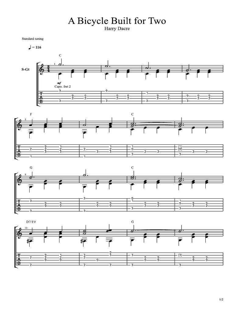 A Bicycle Built For Two PDF