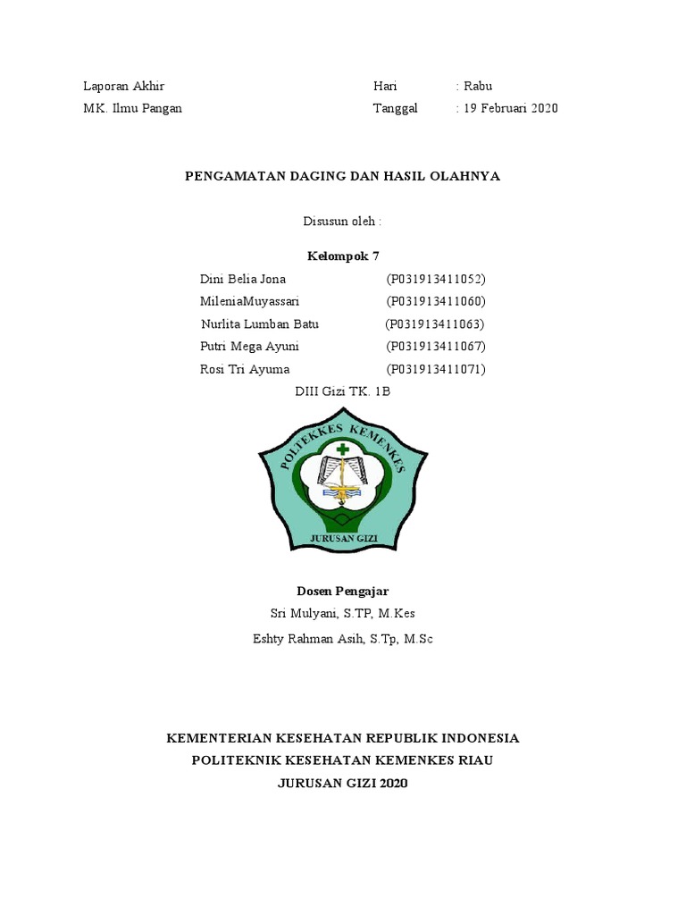Laporan Praktikum Daging | PDF