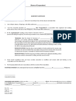 Sample Secretarys Certificate PDF